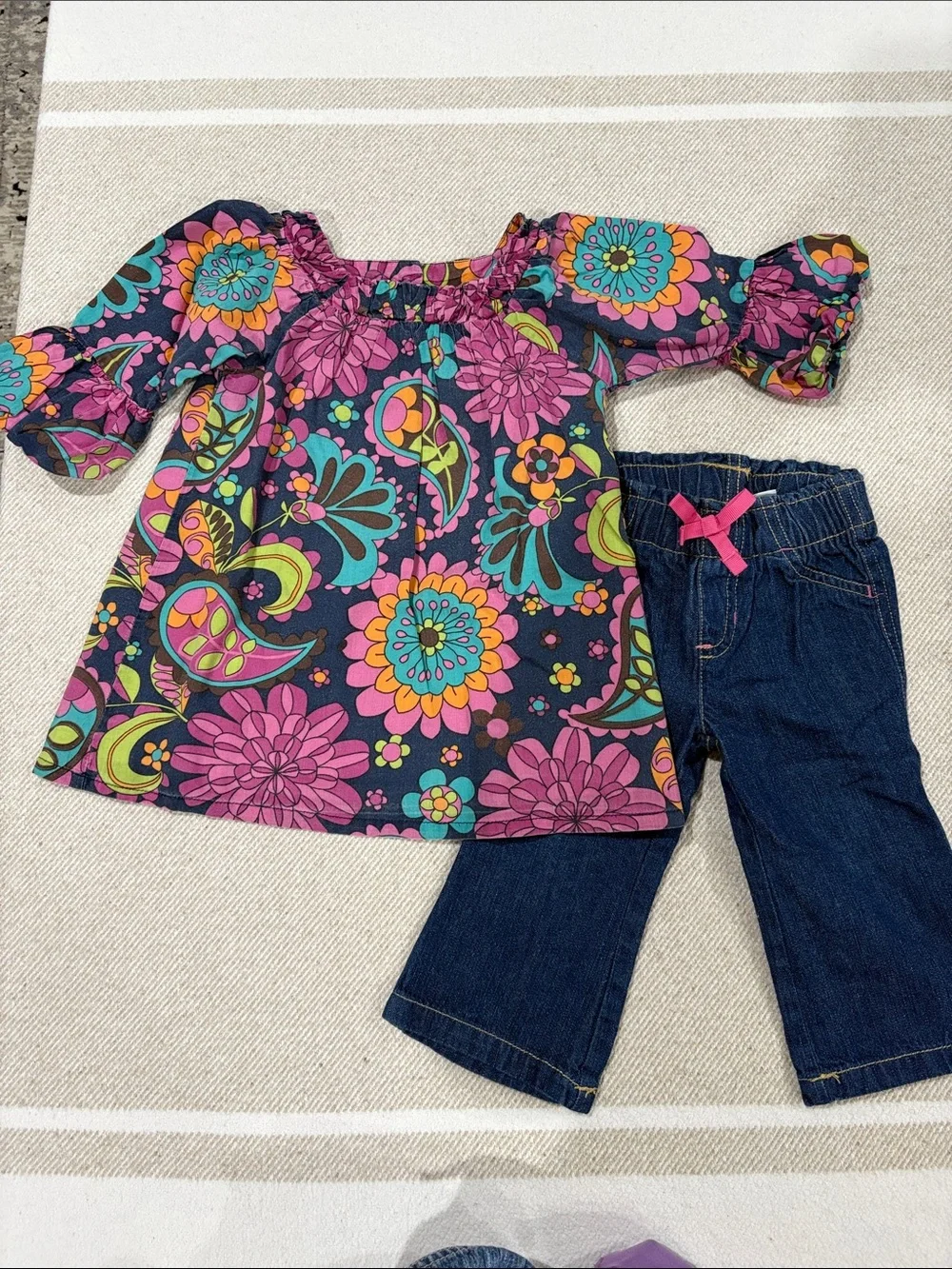 Girls Retro Vintage Bundle Size 12 month and 18 month Adorable Collection